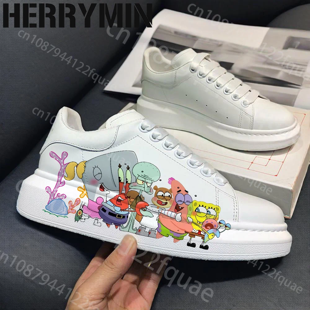 Популярная обувь для взрослых с 3D принтом Губка Боб, мужская и женская модная дышащая повседневная обувь из искусственной кожи для кампуса, подарок
Популярная обувь для взрослых с 3D принтом Губка Боб, мужская и женская модная дышащая повседневная обувь из искусственной кожи для кампуса, подарок