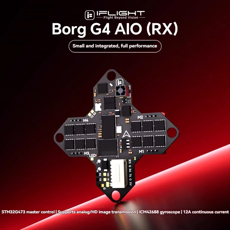 iFlight Wingborg G4 AIO (RX) Built-in ELRS G4 Chip Mini One-in-One Flight Controller & ESC