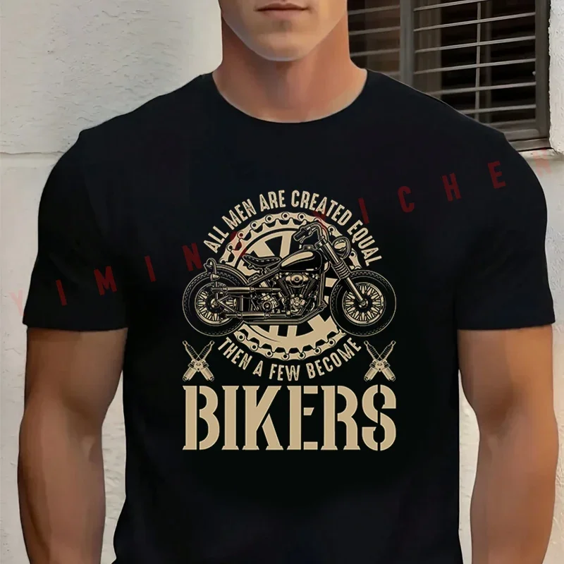 All Men Are Created Equal Then A Few Become Bikers Motorcycle T-Shirt Men‘s Cotton Summer Short-sleeved Casual Tops Tee
All Men Are Created Equal Then A Few Become Bikers Motorcycle T-Shirt Men‘s Cotton Summer Short-sleeved Casual Tops Tee