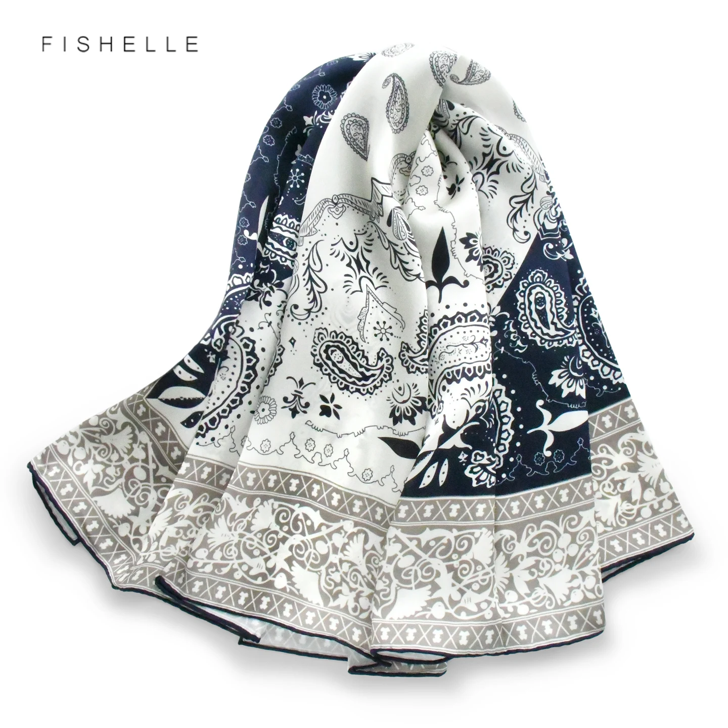 Fashion Paisley 100% Silk Scarf Women Shawl Wrap Silk Satin Bandana Smooth Soft Square Headscarf Neckerchief Luxury Gift
Fashion Paisley 100% Silk Scarf Women Shawl Wrap Silk Satin Bandana Smooth Soft Square Headscarf Neckerchief Luxury Gift
