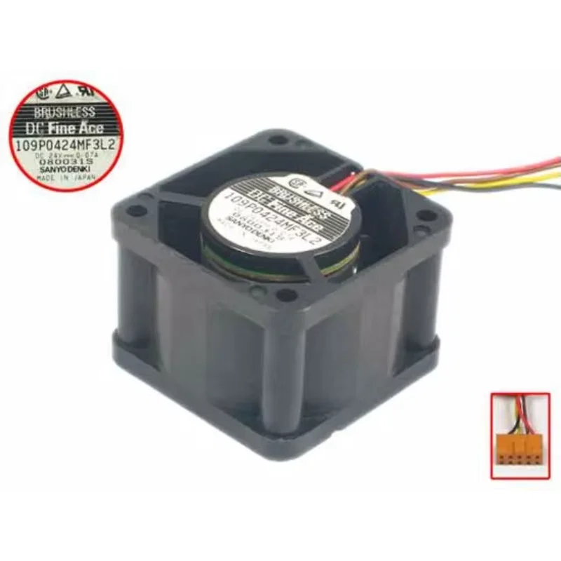 SANYO DENKI 109P0424MF3L2 DC 24 В 0,07 А 40x40x28 мм Вентилятор охлаждения сервера
SANYO DENKI 109P0424MF3L2 DC 24 В 0,07 А 40x40x28 мм Вентилятор охлаждения сервера