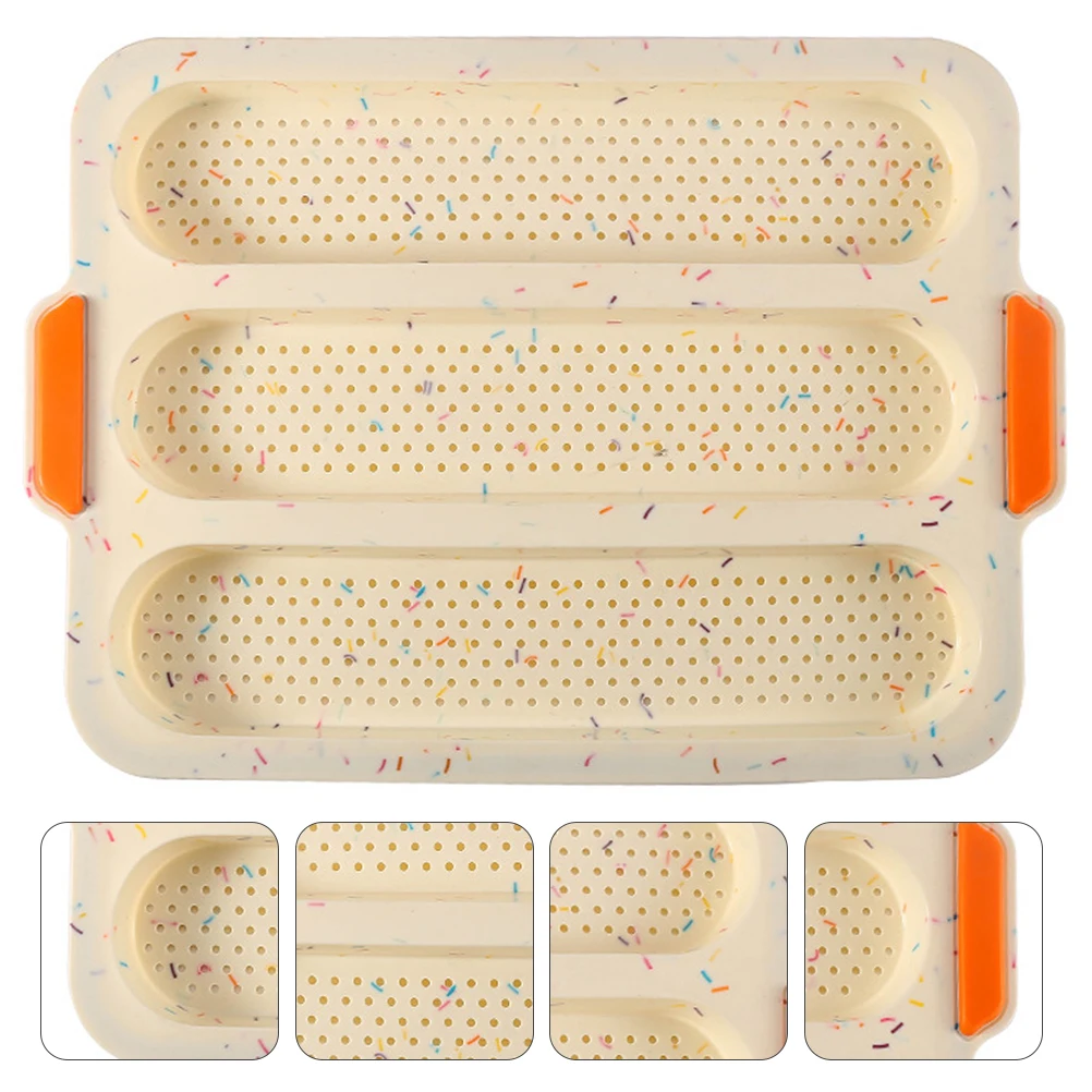 French 3 Silicone 3 Slot Oven Cake Daily Gift Perfect Baking French Bread Mould Bread Mold Baking Mold Home Use
French 3 Silicone 3 Slot Oven Cake Daily Gift Perfect Baking French Bread Mould Bread Mold Baking Mold Home Use