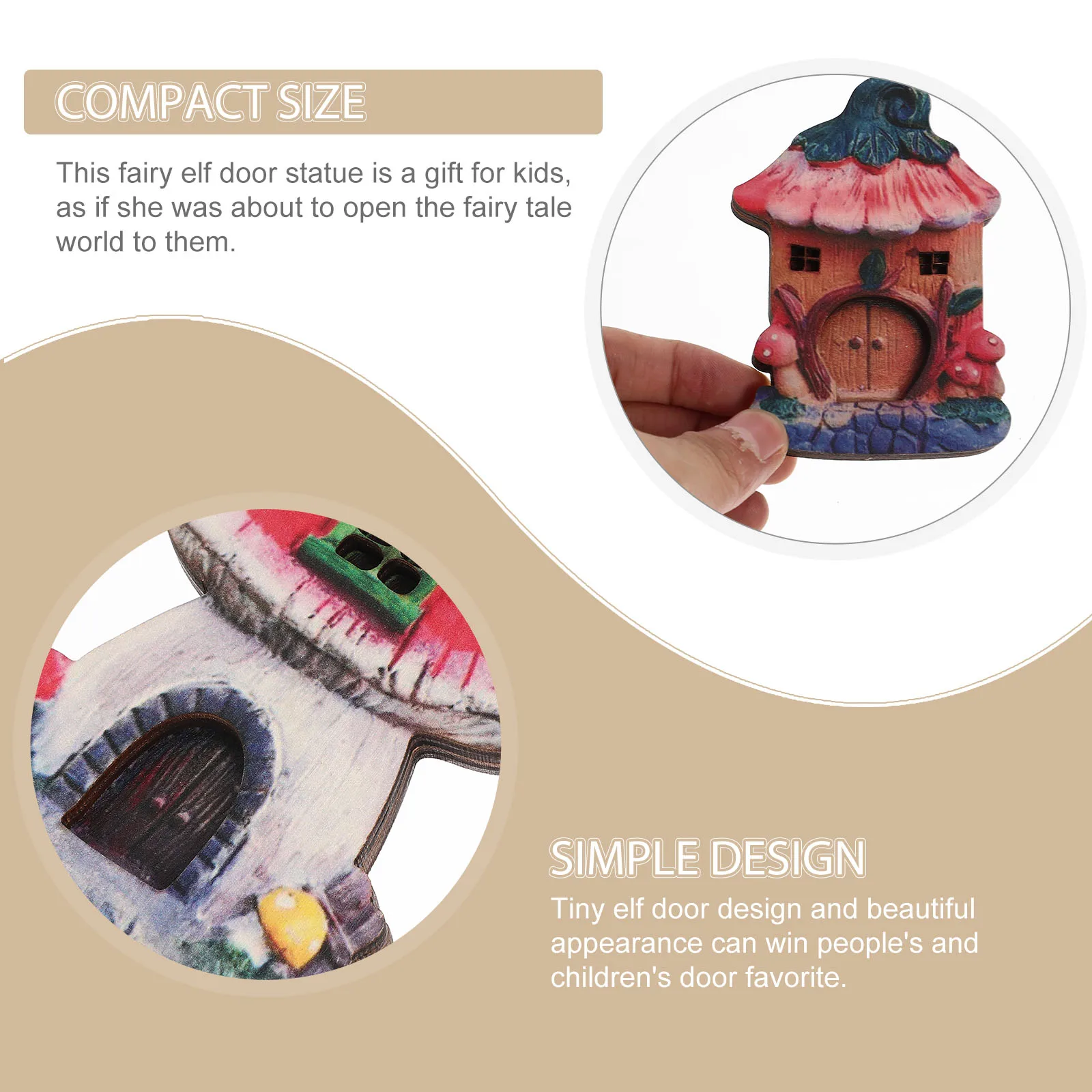 Fairy Door Decor Wooden Craft Statue for stump Miniature Elf Gate Toy Wood Carving Yard Art Outdoor nament Garden
Fairy Door Decor Wooden Craft Statue for stump Miniature Elf Gate Toy Wood Carving Yard Art Outdoor nament Garden