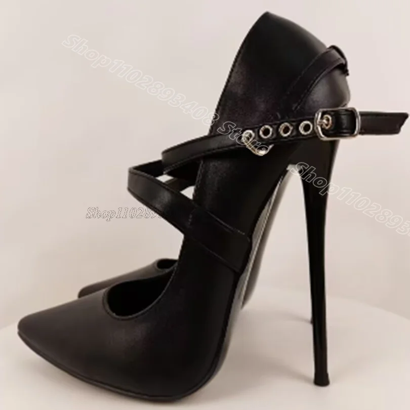 Black Buckle Decor Stiletto Pumps Pointed Toe Thin High Heels British Style Women Dress Party Shoes 2026 Zapatos Para Mujere
Black Buckle Decor Stiletto Pumps Pointed Toe Thin High Heels British Style Women Dress Party Shoes 2026 Zapatos Para Mujere