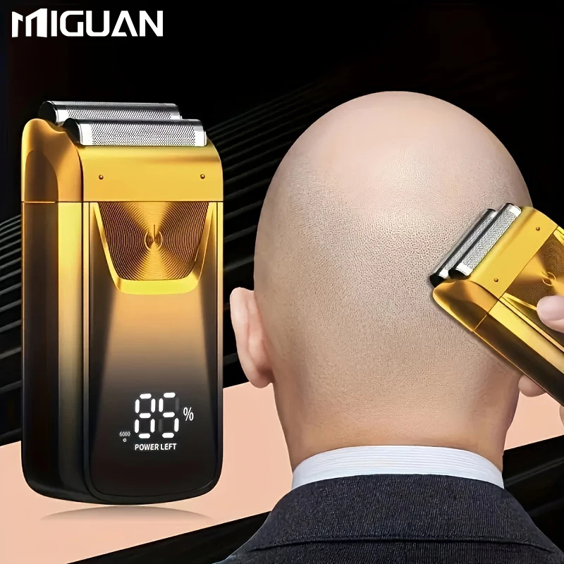 Electric Foil And Bald Shavers 2 In 1 Double Shaver For Men Reciprocating Razor Blade And Popup Beard Trimmer With Rechargeable
Electric Foil And Bald Shavers 2 In 1 Double Shaver For Men Reciprocating Razor Blade And Popup Beard Trimmer With Rechargeable