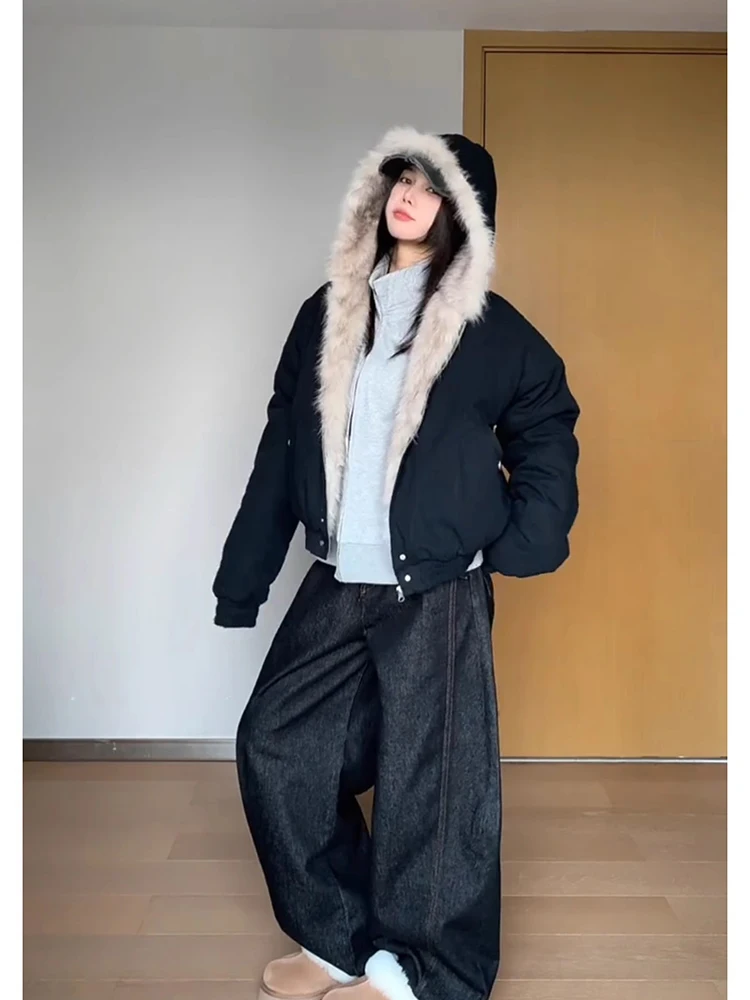 Cleanfit Men's Hooded Jaet Winter Thiened ort Sle Fur Collar Cotton Coat Warm American Retro Sle Casual Outerwear
Cleanfit Men's Hooded Jaet Winter Thiened ort Sle Fur Collar Cotton Coat Warm American Retro Sle Casual Outerwear