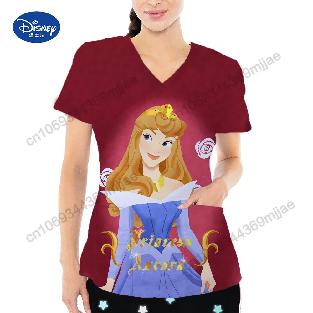 V-neck Clothes Summer Short Sleeves Tops for Women Cartoon Pocket Fashion T-shirts
V-neck Clothes Summer Short Sleeves Tops for Women Cartoon Pocket Fashion T-shirts