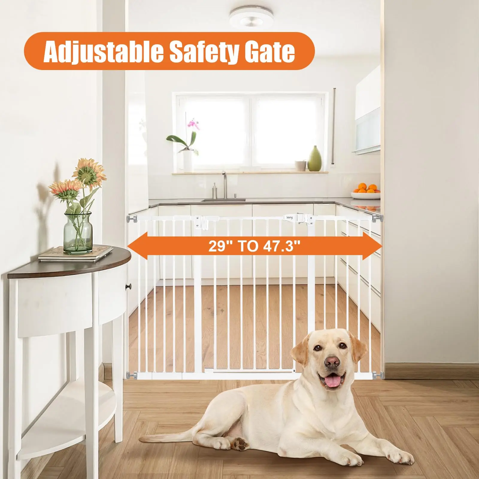 Extra Wide 29"-47.3" Safety Baby Gate 30" Tall Auto Close Pet Dog Gate No Drilling Pressure Mounted Walk Through for Stairs Door
Extra Wide 29"-47.3" Safety Baby Gate 30" Tall Auto Close Pet Dog Gate No Drilling Pressure Mounted Walk Through for Stairs Door
