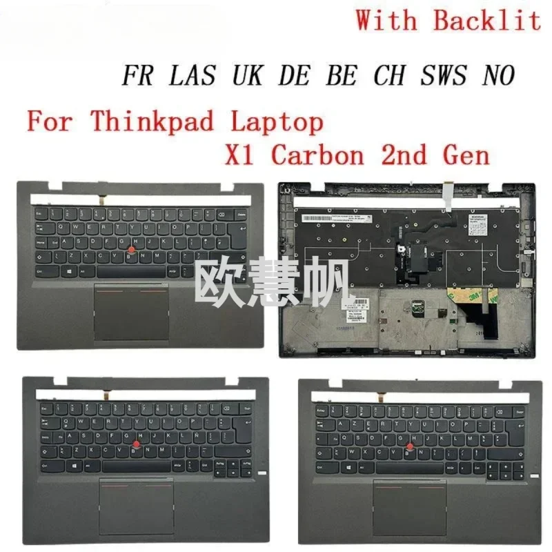 ^Backlit Keyboard With Shell Palmrest Upper Case C Cover for Lenovo Thinkpad X1 Carbon 2nd Gen Laptop FR LAS UK DE BE CH SWS NO
^Backlit Keyboard With Shell Palmrest Upper Case C Cover for Lenovo Thinkpad X1 Carbon 2nd Gen Laptop FR LAS UK DE BE CH SWS NO