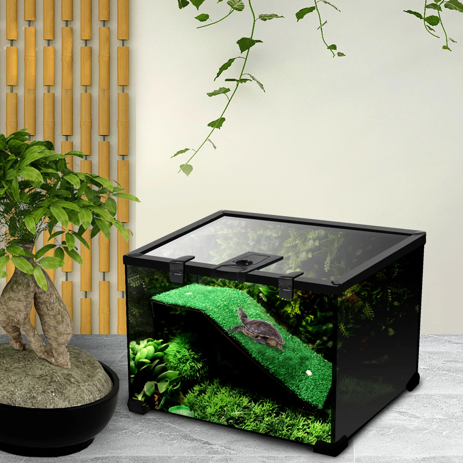1Pcs Lifelike Grass Ladder Simulation Lawn Terrace Aquarium Tortoise Climbing Platform Reptile Decor Basking Area
1Pcs Lifelike Grass Ladder Simulation Lawn Terrace Aquarium Tortoise Climbing Platform Reptile Decor Basking Area
