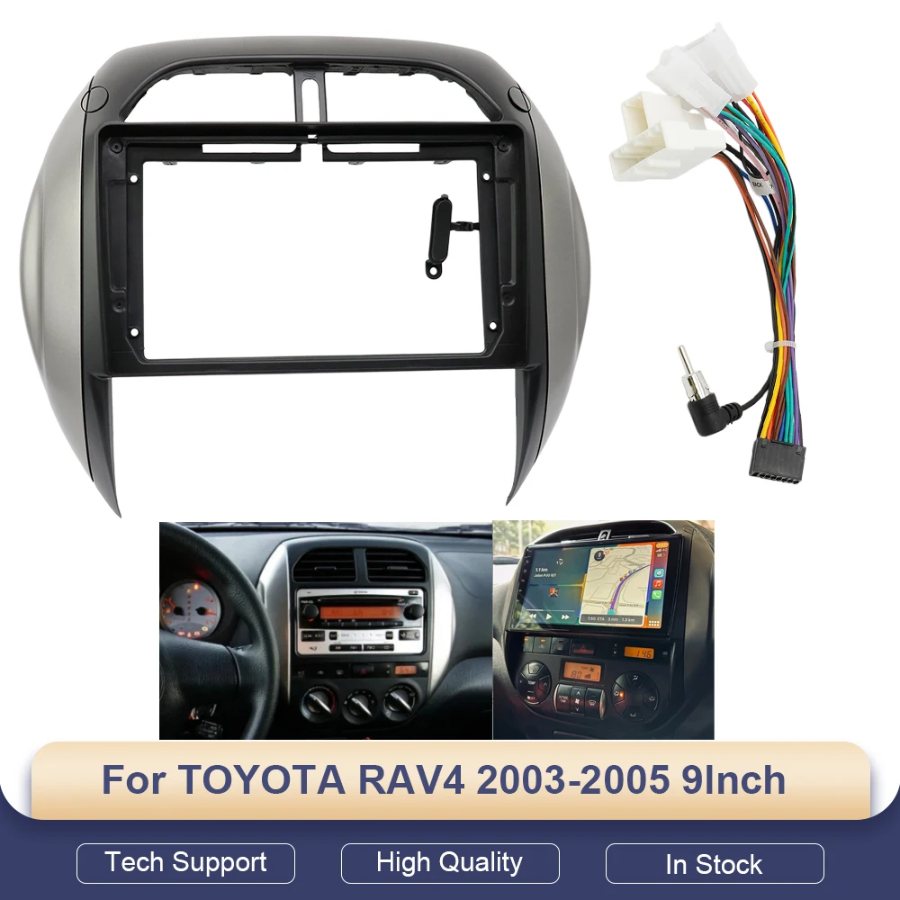 9INCH Radio Frame for TOYOTA RAV4 2003-2005 Stereo Panel Dash Mount Trim Kit GPS Navigation Fascia Adapter Head Unit Cover Bezel
9INCH Radio Frame for TOYOTA RAV4 2003-2005 Stereo Panel Dash Mount Trim Kit GPS Navigation Fascia Adapter Head Unit Cover Bezel