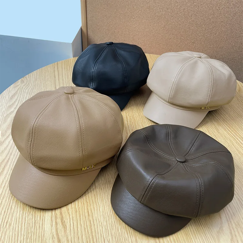 Retro Pu Leather Octagonal Hat Children 2025 New Big Head Circumference Small Beret Korean Literary and Artistic Painter Hat
Retro Pu Leather Octagonal Hat Children 2025 New Big Head Circumference Small Beret Korean Literary and Artistic Painter Hat