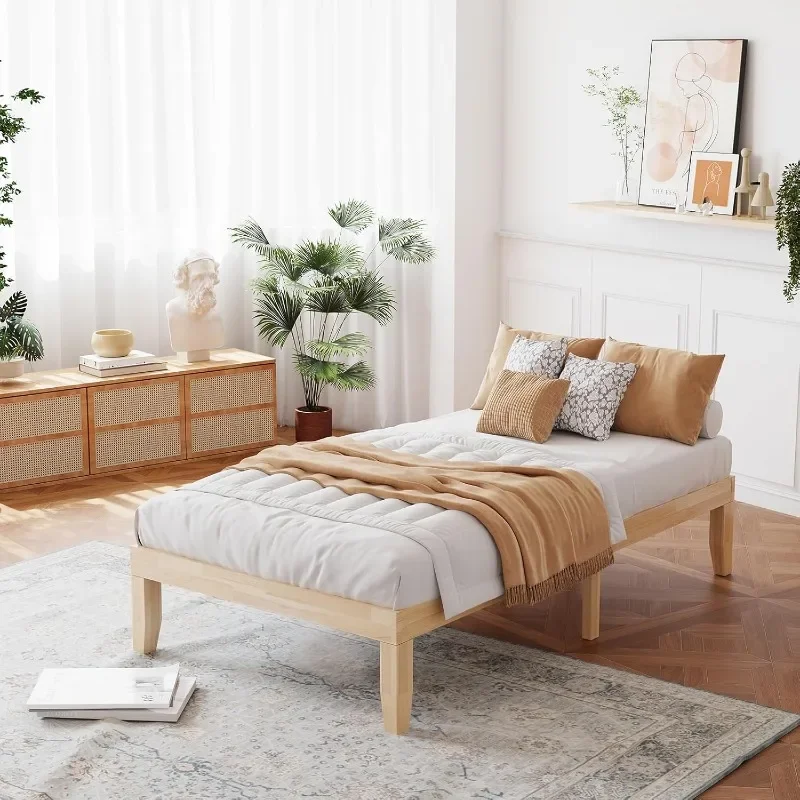 ZHENXIANG 14 Inch Twin Wood Platform Bed Frame, Minimalist Mattress Foundation with Solid Rubber Wood, Heavy Duty Wood Espresso
ZHENXIANG 14 Inch Twin Wood Platform Bed Frame, Minimalist Mattress Foundation with Solid Rubber Wood, Heavy Duty Wood Espresso