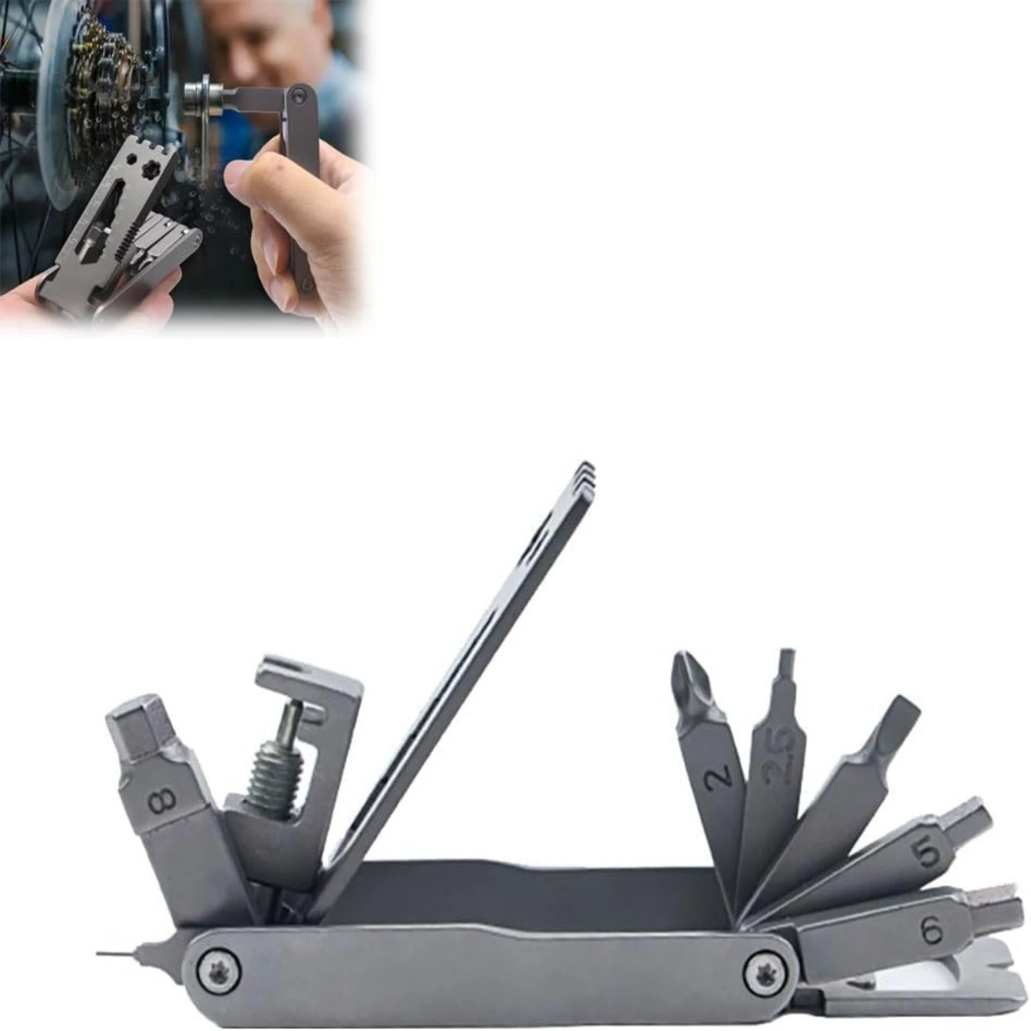 Ultimate Premium Durable and High-Quality Stylish 17-in-1 Portable Bike Repair Kit - Must-Have Convenient Accessories for On-the
Ultimate Premium Durable and High-Quality Stylish 17-in-1 Portable Bike Repair Kit - Must-Have Convenient Accessories for On-the