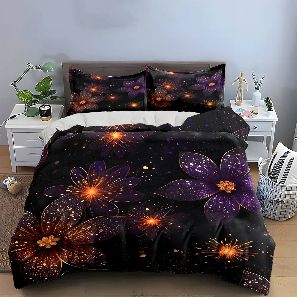 "Floral Decoration Set for Home" Bedding Set with 1 Duvet Cover 2 Pillowcases Single Double King Queen, Gift
"Floral Decoration Set for Home" Bedding Set with 1 Duvet Cover 2 Pillowcases Single Double King Queen, Gift
