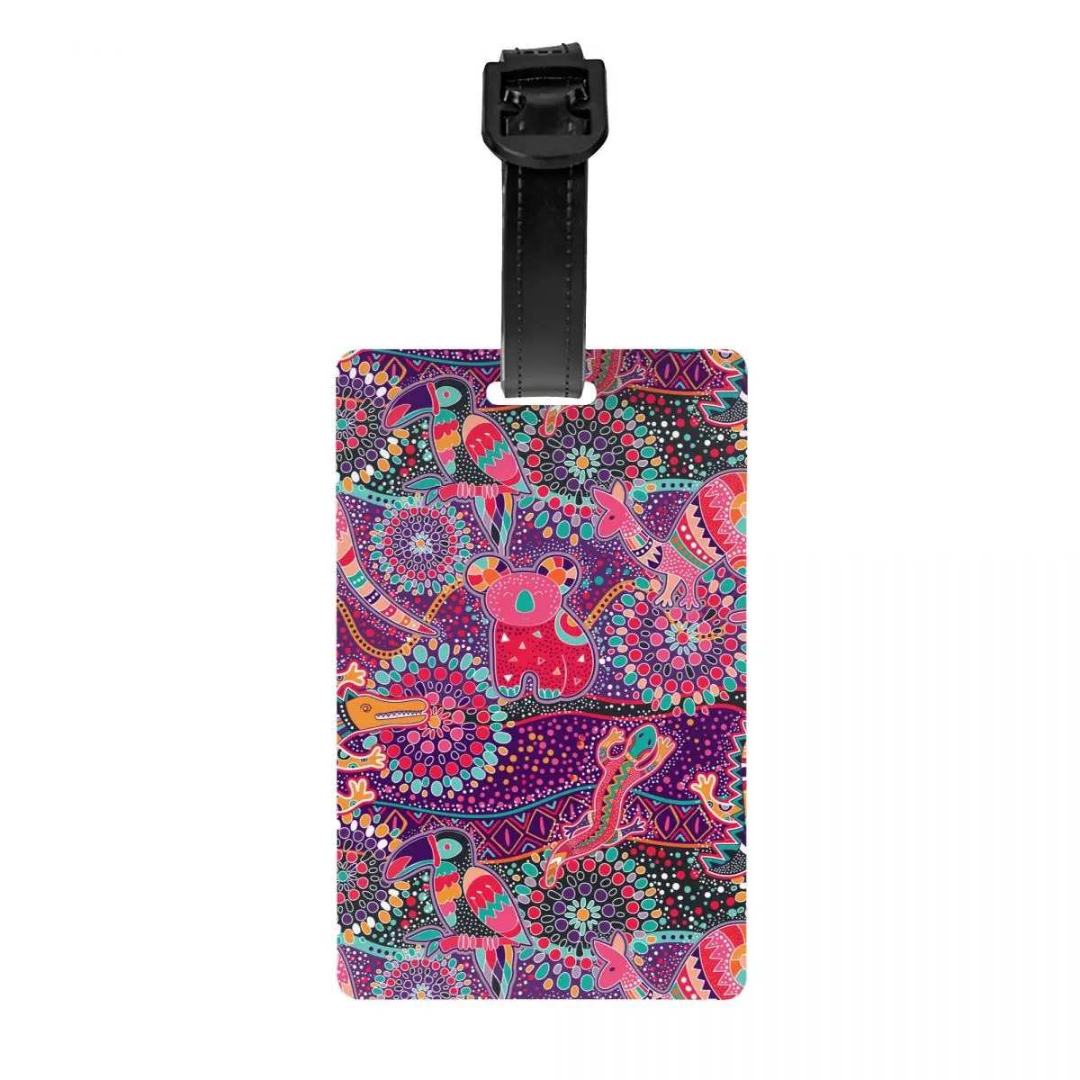 Custom Colorful Animals Luggage Tag for Suitcases Funny Australian Aboriginal Pattern Baggage Tags Privacy Cover Name ID Card
Custom Colorful Animals Luggage Tag for Suitcases Funny Australian Aboriginal Pattern Baggage Tags Privacy Cover Name ID Card