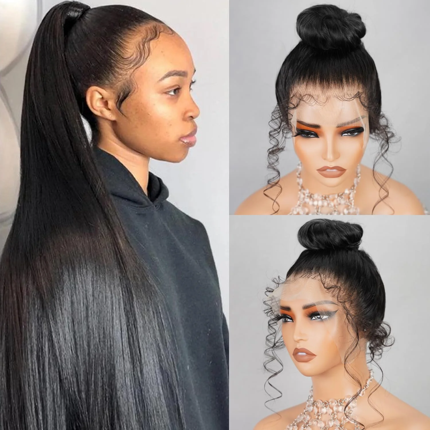 360 Парики фронта шнурка Человеческие волосы Прямые фронтальные парики 200% Плотность Предварительно выщипанные HD Прозрачные 360 Полные парики шнурка для хвоста
360 Парики фронта шнурка Человеческие волосы Прямые фронтальные парики 200% Плотность Предварительно выщипанные HD Прозрачные 360 Полные парики шнурка для хвоста