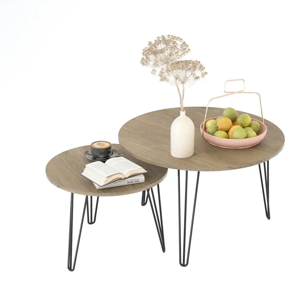 Round Nesting Coffee Table Set Of 2, Circular Nesting End Table Set, Round Wooden Tabletop, Sturdy Metal Base For Living Room,
Round Nesting Coffee Table Set Of 2, Circular Nesting End Table Set, Round Wooden Tabletop, Sturdy Metal Base For Living Room,