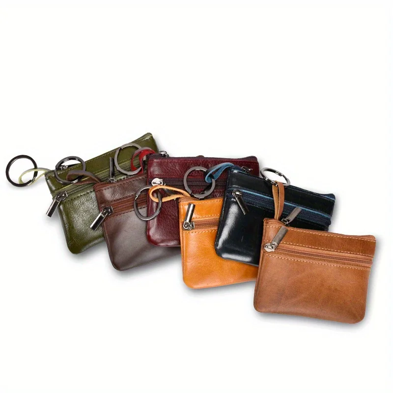 1PC Fashionable Mini Key Bag - Top-grain Cowhide Wallet Zipper Retro Card Bag Short Men's and Women's Wallet Portable Key Bag
1PC Fashionable Mini Key Bag - Top-grain Cowhide Wallet Zipper Retro Card Bag Short Men's and Women's Wallet Portable Key Bag