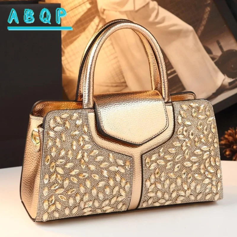 Women's Diamond-encrusted Handbags Luxury Brand Genuine Leather Diamond-encrusted Women's Shoulder Bags Fashionable Women's Bags
Women's Diamond-encrusted Handbags Luxury Brand Genuine Leather Diamond-encrusted Women's Shoulder Bags Fashionable Women's Bags