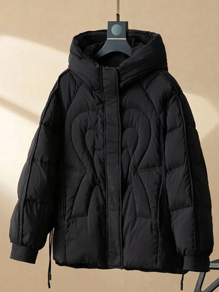 Утепленная женская зимняя куртка свободного кроя с капюшоном, корейский стиль, на молнии, однотонная, для повседневной носки
Утепленная женская зимняя куртка свободного кроя с капюшоном, корейский стиль, на молнии, однотонная, для повседневной носки