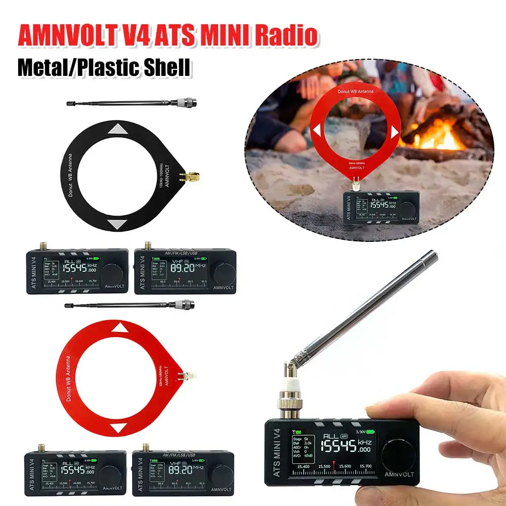 AMNVOLT V4 ATS МИНИ-радио с усилителем для наушников Портативный AM FM-радиоприемник 1,9-дюймовый IPS-экран для прогулок, пеших прогулок, кемпинга
AMNVOLT V4 ATS МИНИ-радио с усилителем для наушников Портативный AM FM-радиоприемник 1,9-дюймовый IPS-экран для прогулок, пеших прогулок, кемпинга