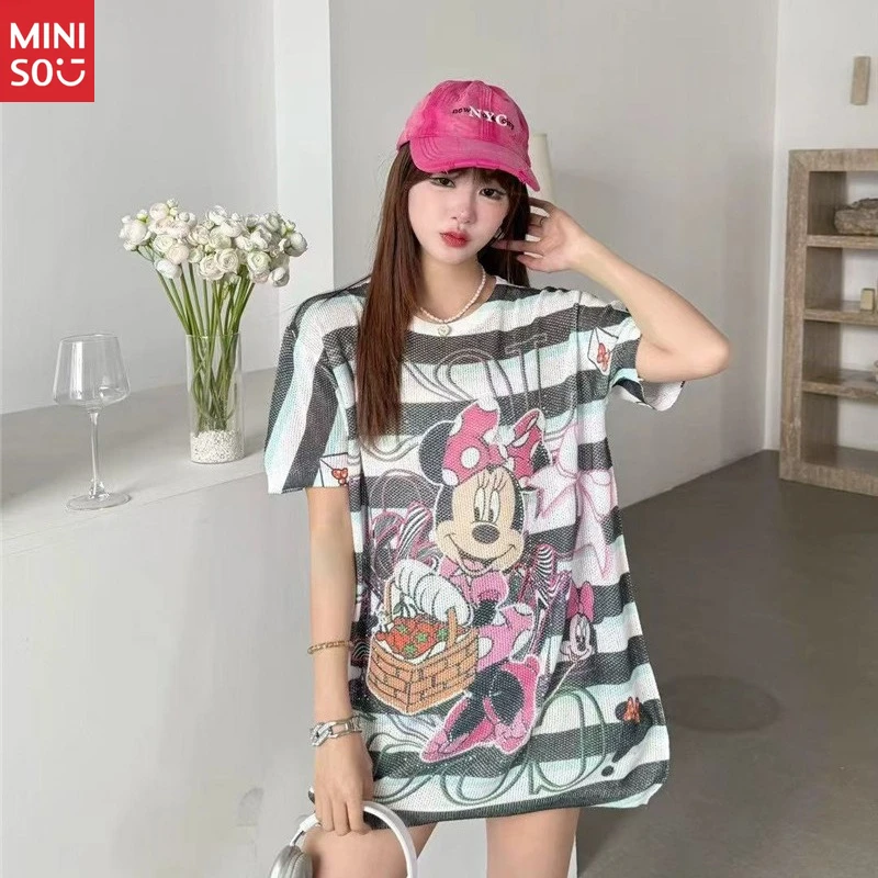 Disney Ice Knit Stripe Tee, Color Block Crystal Top for Summer
Disney Ice Knit Stripe Tee, Color Block Crystal Top for Summer