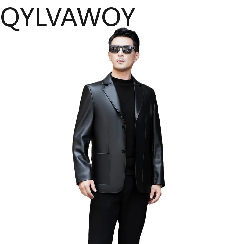 QYLVAWOY High-end Real Sheepskin Genuine Leather Jacket Men Clothing 2026 Korean Style Leather Coat Slim-fit Fashion Jackets
QYLVAWOY High-end Real Sheepskin Genuine Leather Jacket Men Clothing 2026 Korean Style Leather Coat Slim-fit Fashion Jackets