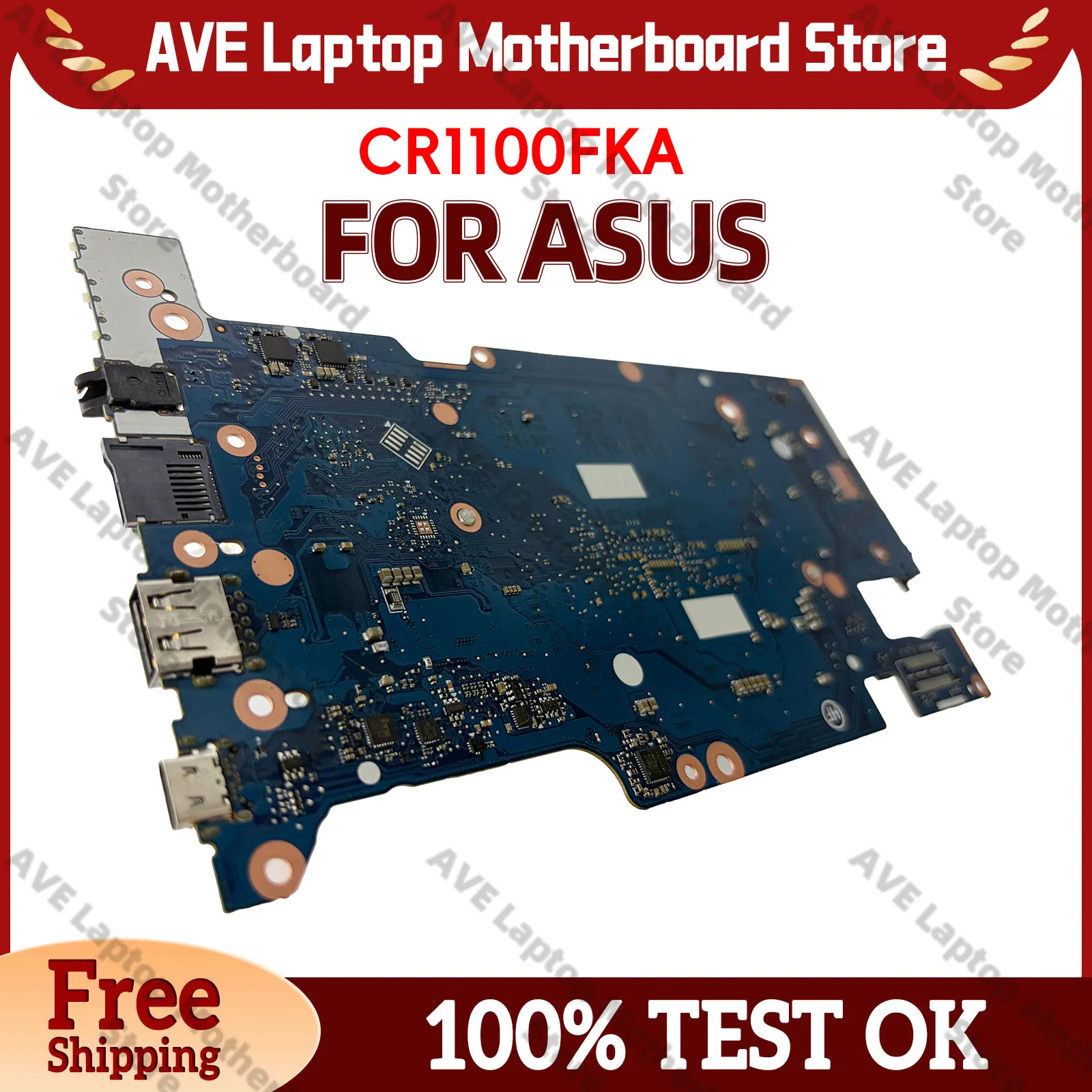 CR1100FKA CR1100F Laptop Motherboard For ASUS Chromebook CR1 CR1100FKA Notebook Mainboard W/ Celeron CPU 100% tests OK fast ship
CR1100FKA CR1100F Laptop Motherboard For ASUS Chromebook CR1 CR1100FKA Notebook Mainboard W/ Celeron CPU 100% tests OK fast ship