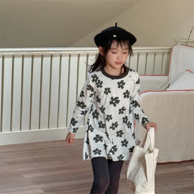 2025 Spring New Girls Long Sleeve T Shirts Fashion Flower Print Children Long T Shirt Cotton Baby Tops Cute Kids Tee Clothes
2025 Spring New Girls Long Sleeve T Shirts Fashion Flower Print Children Long T Shirt Cotton Baby Tops Cute Kids Tee Clothes