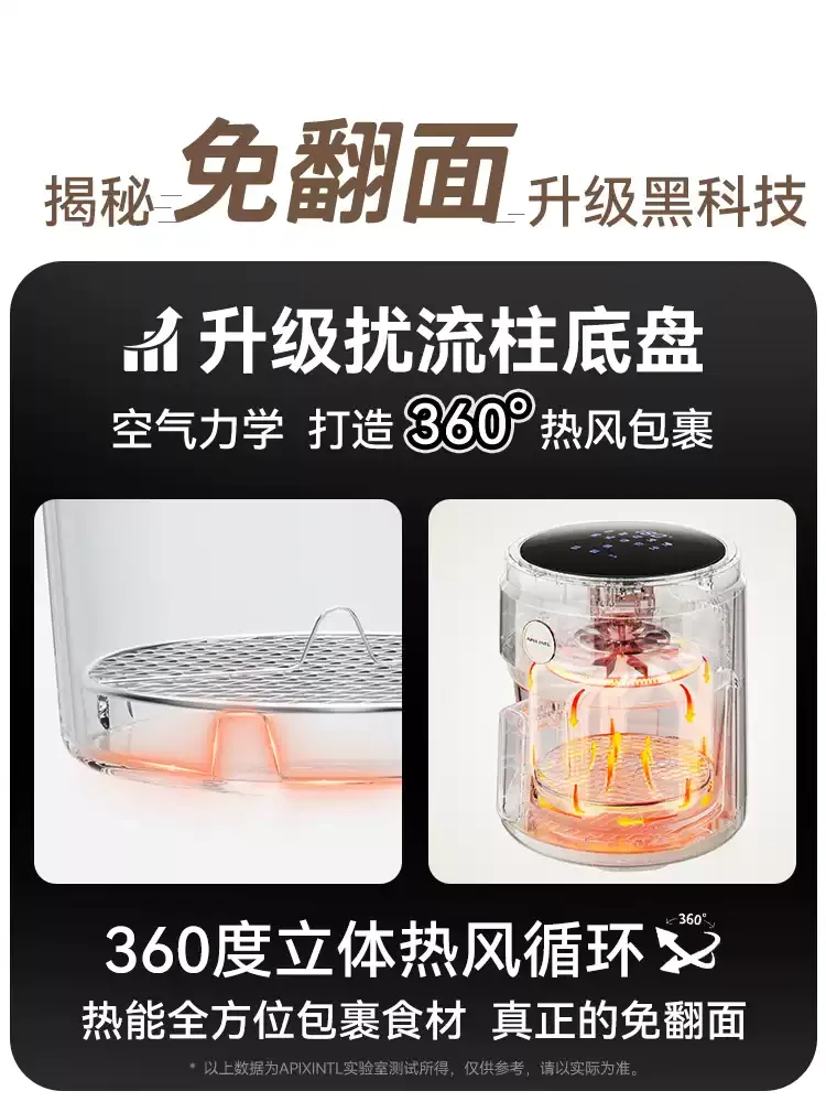 4L Air Electric Fryer with Grill + Non-slip Pad Air Fryer Glass Household New Visual Multifunctional
4L Air Electric Fryer with Grill + Non-slip Pad Air Fryer Glass Household New Visual Multifunctional