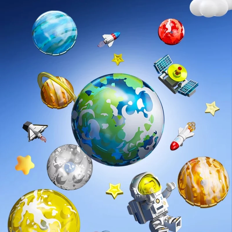 SEMBO Eight Planets Refrigerator Stickers Building Block Assembly DIY Children Birthday Gift Toys Decorative Ornaments
SEMBO Eight Planets Refrigerator Stickers Building Block Assembly DIY Children Birthday Gift Toys Decorative Ornaments