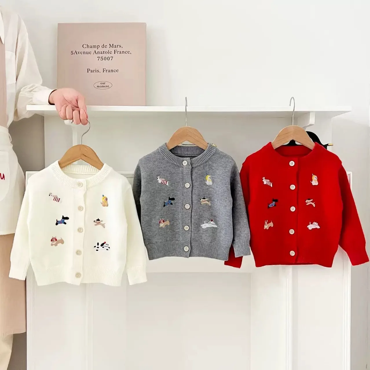 Spring Baby and Girls Cartoon Embroidery Single-Breasted Knitted Sweater Coat School Kids Knit Jacket Children Outfit Top 1-8 Yr
Spring Baby and Girls Cartoon Embroidery Single-Breasted Knitted Sweater Coat School Kids Knit Jacket Children Outfit Top 1-8 Yr