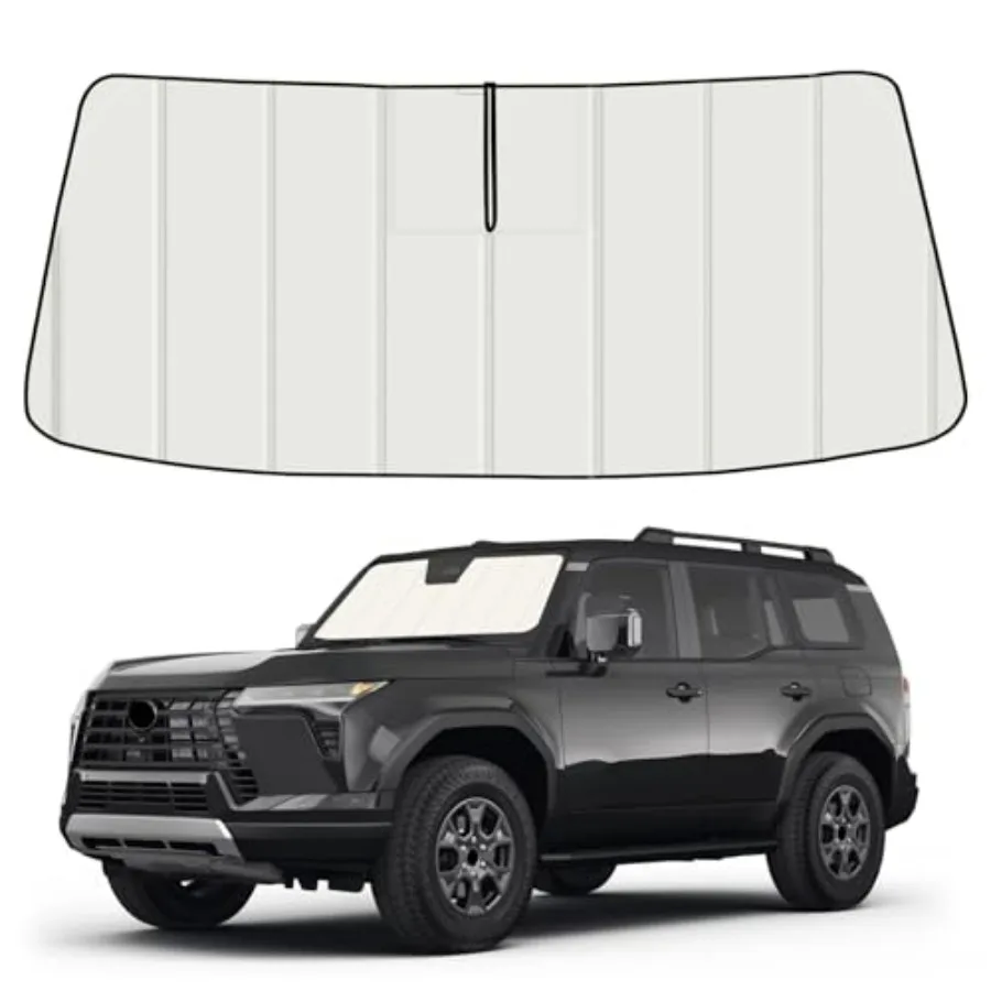 Windshield Sun Shade for Lexus GX550 2024-2025 2026, Front Window Visor, Polyester Fabric, Black, Accordion Folding Design Bloc
Windshield Sun Shade for Lexus GX550 2024-2025 2026, Front Window Visor, Polyester Fabric, Black, Accordion Folding Design Bloc