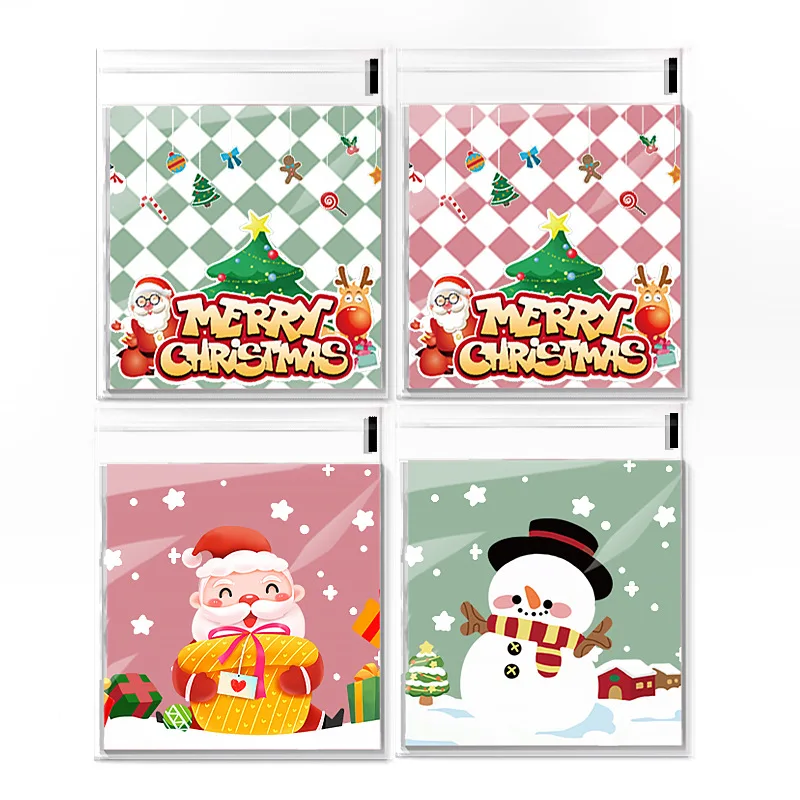 100/200pc Merry Christmas Candy Cookies Self-adhesive Bag Cute Santa Claus Snowman Gift Packing Bag Snack Baking Bag Xmas Suppli
100/200pc Merry Christmas Candy Cookies Self-adhesive Bag Cute Santa Claus Snowman Gift Packing Bag Snack Baking Bag Xmas Suppli