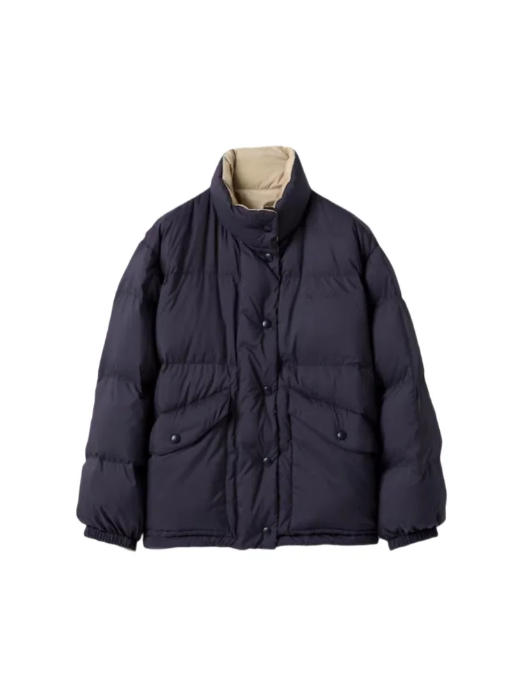 Double-Sided Wear Letter Logo Stand Collar Single-Button down Jacket Women's Puffer Coat Royalty High-End Autumn Winter New A...
Double-Sided Wear Letter Logo Stand Collar Single-Button down Jacket Women's Puffer Coat Royalty High-End Autumn Winter New A...