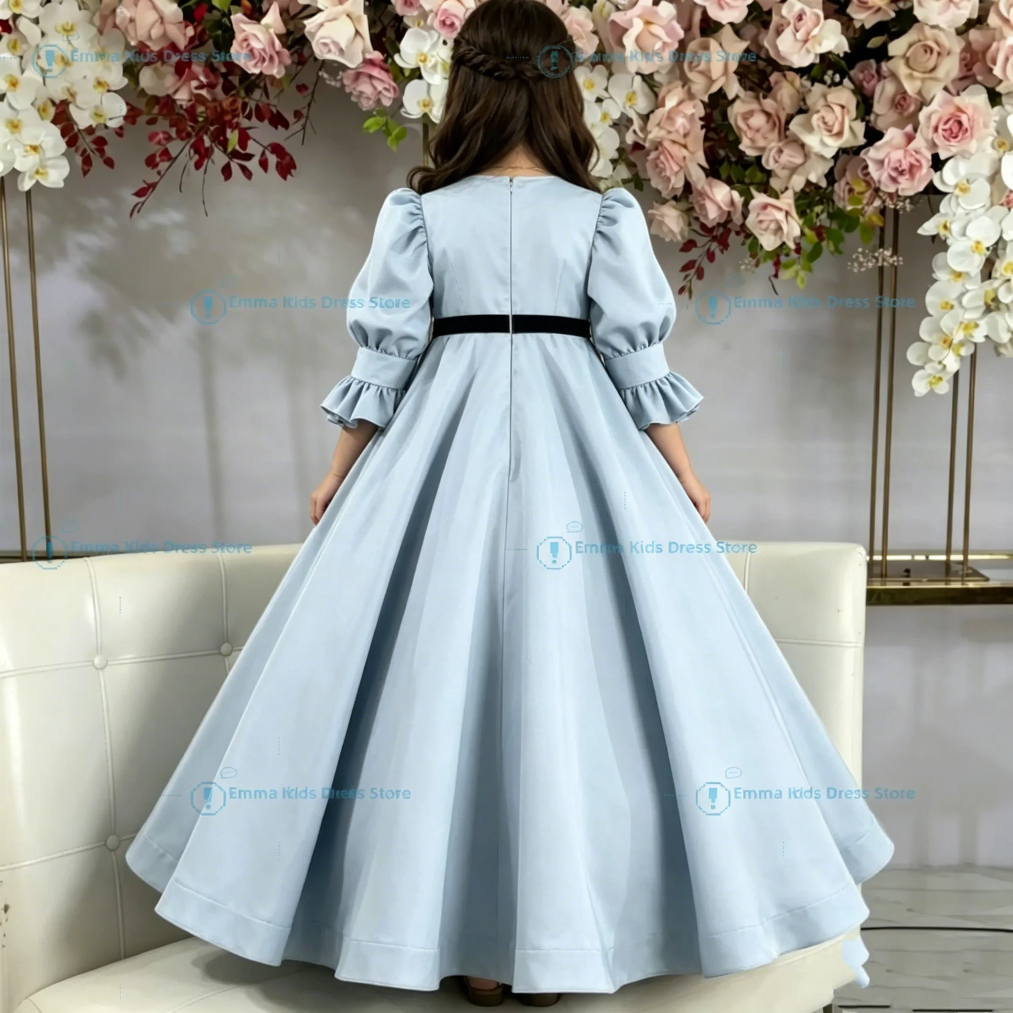 Flower Girl Dress for White Tulle Sleeveless Children's Birthday Party First Wedding Communion Evening Dress
Flower Girl Dress for White Tulle Sleeveless Children's Birthday Party First Wedding Communion Evening Dress