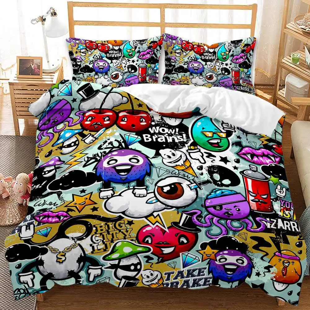 Punk Hippies Fashion Kids Duvet Cover Set King Queen Double Full Twin Single Size Bed Linen Set
Punk Hippies Fashion Kids Duvet Cover Set King Queen Double Full Twin Single Size Bed Linen Set