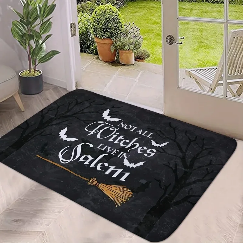 Halloween Non-slip Area Carpets Bathroom Doormat NOT All Witches Live in Salem Rugs Living Room Balcony Entrance Floormat Decor
Halloween Non-slip Area Carpets Bathroom Doormat NOT All Witches Live in Salem Rugs Living Room Balcony Entrance Floormat Decor
