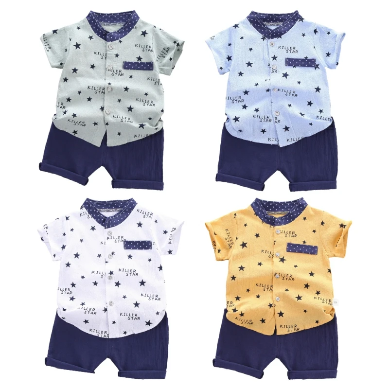 0-4Y Summer Kids Casual Outfit Baby Boys Star Printed Cute Sets Children Handsome Short Sleeve T-Shirt Top+Short Pants 2Pcs Sets
0-4Y Summer Kids Casual Outfit Baby Boys Star Printed Cute Sets Children Handsome Short Sleeve T-Shirt Top+Short Pants 2Pcs Sets