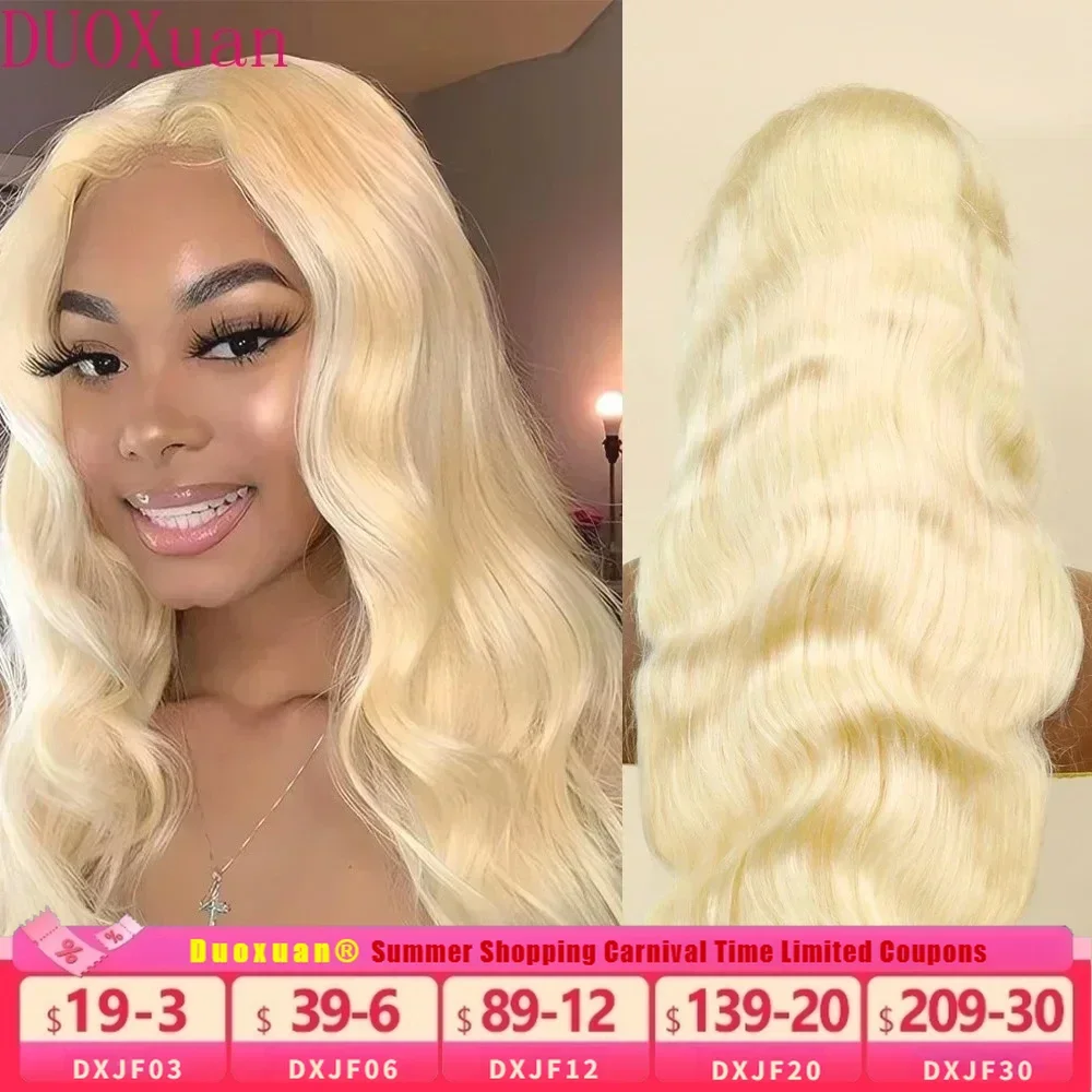 DUOXuan Blonde Body Wave Human Hair Wigs 40 Inch 13x6 HD Lace Frontal Wig 200% Density Colored Peruvian Virgin with Baby Hair
DUOXuan Blonde Body Wave Human Hair Wigs 40 Inch 13x6 HD Lace Frontal Wig 200% Density Colored Peruvian Virgin with Baby Hair