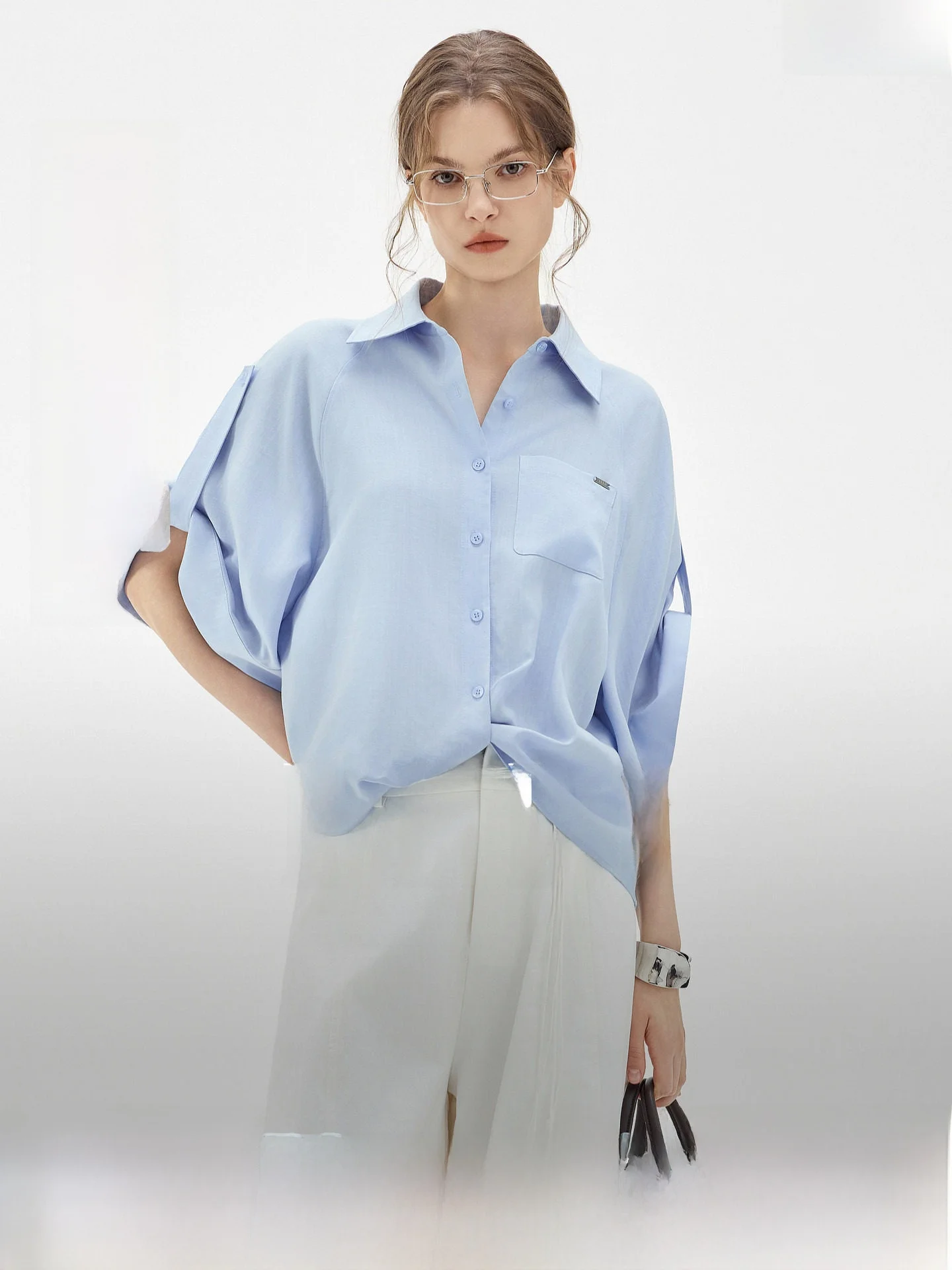 Elle Women's Summer 2026 Loose Fit Shirt Batwing Sleeve Collar Casual Elegant Fashion Commute Style Regular Length
Elle Women's Summer 2026 Loose Fit Shirt Batwing Sleeve Collar Casual Elegant Fashion Commute Style Regular Length