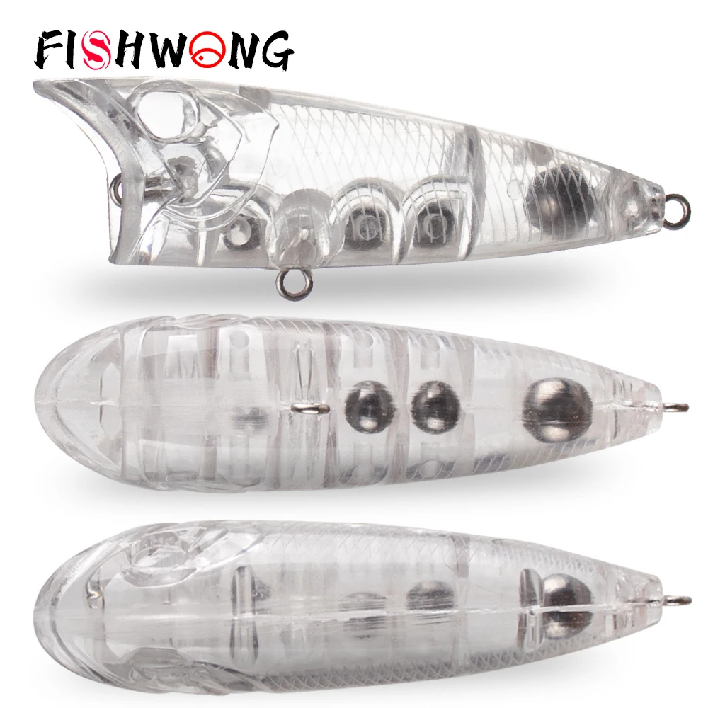 FISHWONG 20PCS / LOT Popper Blanks Bait Unpainted Popper Blank Lure 7CM 11.3G Floating Lure Topwater Blanks DIY Fishing Lure
FISHWONG 20PCS / LOT Popper Blanks Bait Unpainted Popper Blank Lure 7CM 11.3G Floating Lure Topwater Blanks DIY Fishing Lure