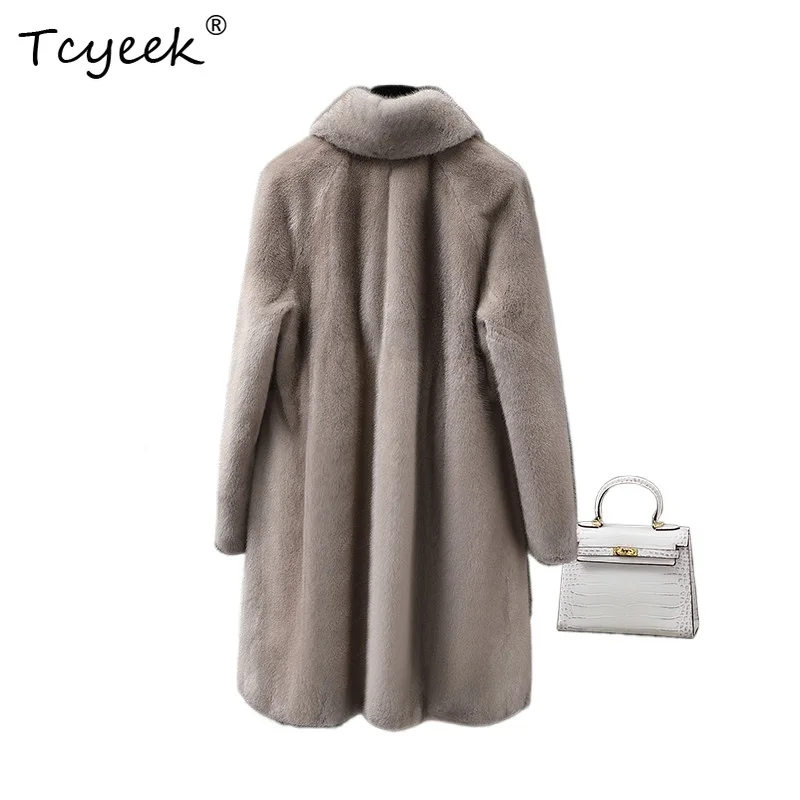 Tcyeek Natural Mink Fur Coat Winter Jacket for Women Clothing Warm Whole Mink Womens Coats Fashion Mid-length Пальто Женское
Tcyeek Natural Mink Fur Coat Winter Jacket for Women Clothing Warm Whole Mink Womens Coats Fashion Mid-length Пальто Женское