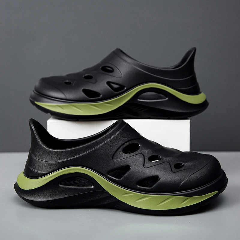 Летние мужские тапочки, уличные сандалии, пляжные шлепанцы, дышащие сабо, мужская садовая обувь, нескользящие мужские уличные сандалии для пешего туризма и вождения
Летние мужские тапочки, уличные сандалии, пляжные шлепанцы, дышащие сабо, мужская садовая обувь, нескользящие мужские уличные сандалии для пешего туризма и вождения