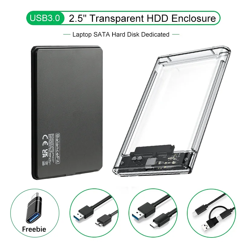 USB 3.0 Прозрачный корпус для жесткого диска 2,5 дюйма, микрокабель типа C, корпус для внешнего жесткого диска, 2,5-дюймовый SATA-бокс, HDD SSD-компьютер
USB 3.0 Прозрачный корпус для жесткого диска 2,5 дюйма, микрокабель типа C, корпус для внешнего жесткого диска, 2,5-дюймовый SATA-бокс, HDD SSD-компьютер
