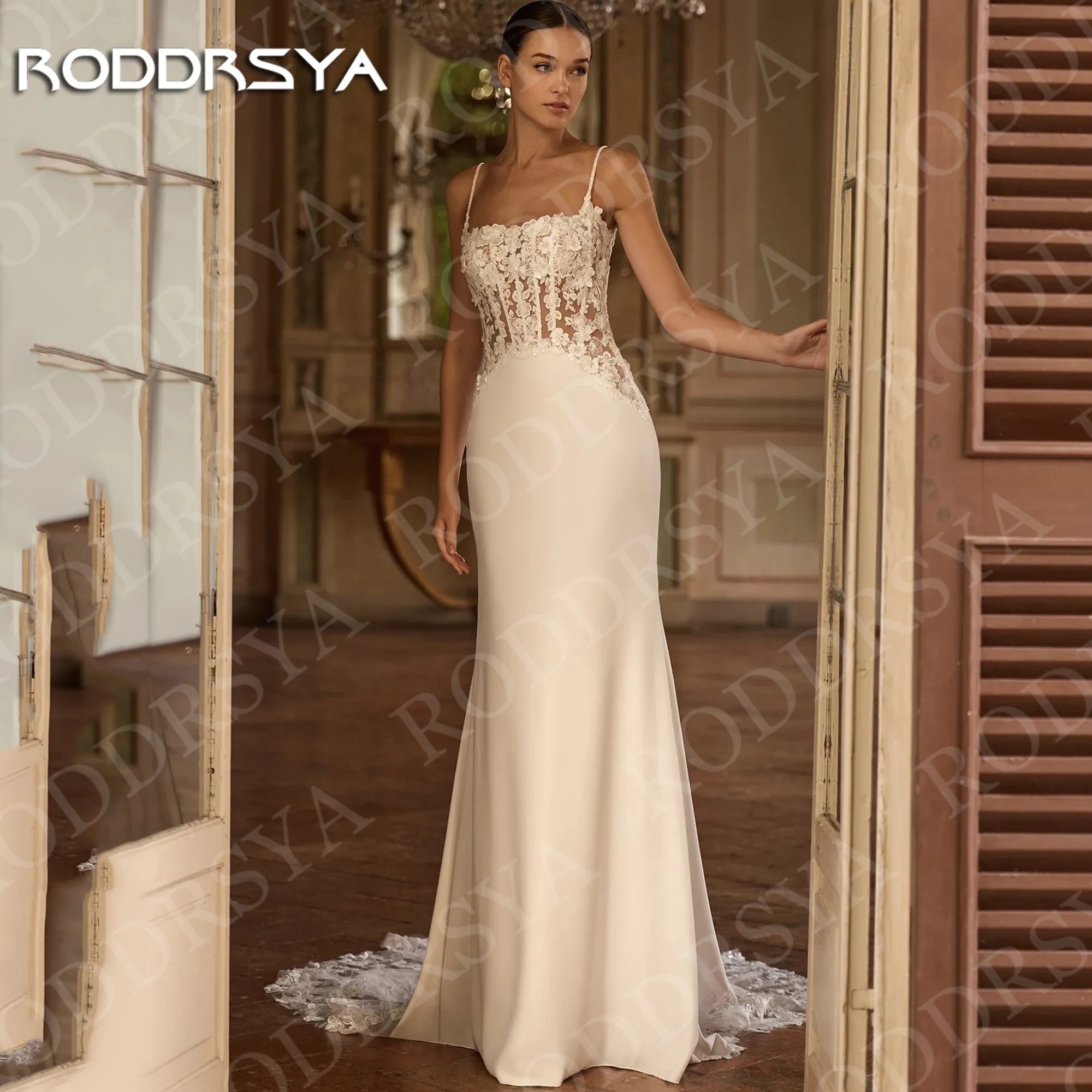 RODDRSYA Wedding Dress Spaghetti Strap Open Back Long Mermaid Romantic Lace Appliques Square Neck Bridal Dresses Customized 2026
RODDRSYA Wedding Dress Spaghetti Strap Open Back Long Mermaid Romantic Lace Appliques Square Neck Bridal Dresses Customized 2026