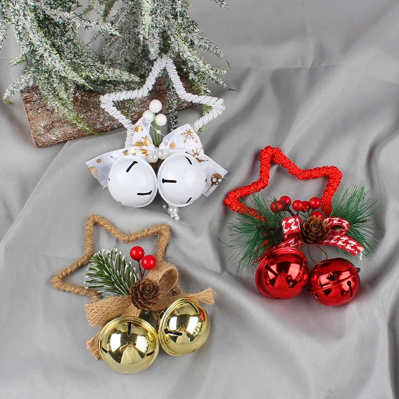 1Pcs Christmas Bell Hanging Pendant Merry Christmas Tree Decorations for Home Xmas Ornaments Pentagram Ribbon Bell Decoration
1Pcs Christmas Bell Hanging Pendant Merry Christmas Tree Decorations for Home Xmas Ornaments Pentagram Ribbon Bell Decoration