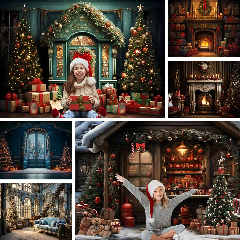 Photography Background Christmas Indoor Fireplace Window Family Portrait Props Xmas Tree Party Decor Kids Backdrops Photo Studio
Photography Background Christmas Indoor Fireplace Window Family Portrait Props Xmas Tree Party Decor Kids Backdrops Photo Studio