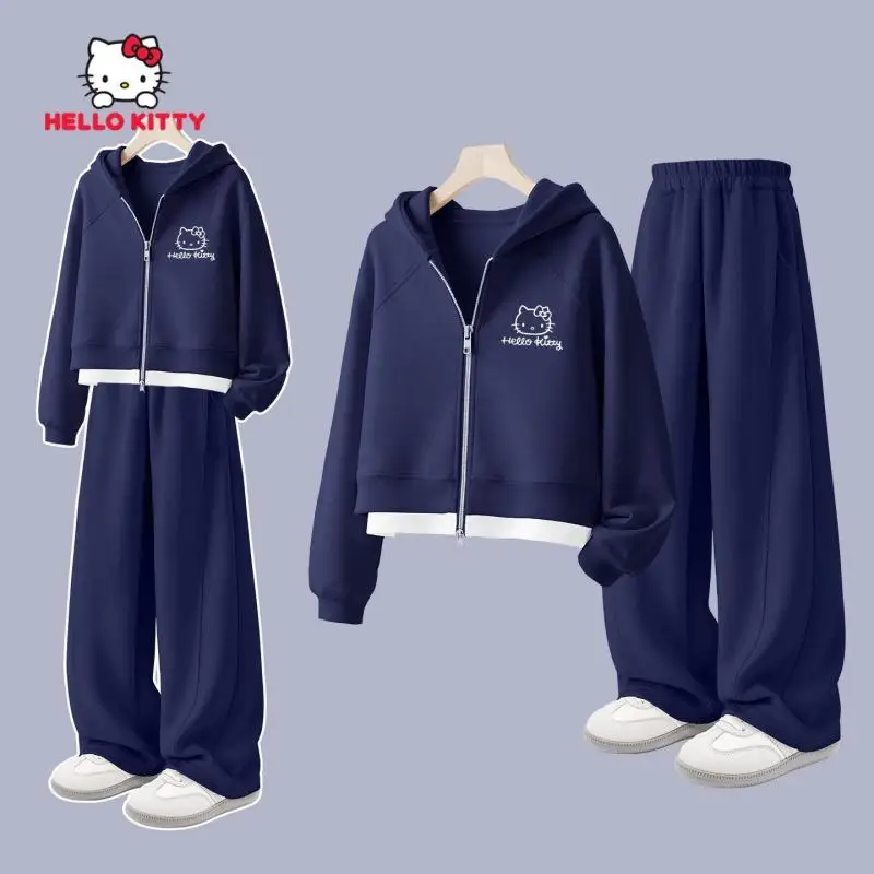 Sanrio Hello Kitty комплекты для девочек, детское весенне-осеннее пальто на молнии, топы, брюки, спортивная одежда, кавайная модная новая повседневная одежда в стиле аниме
Sanrio Hello Kitty комплекты для девочек, детское весенне-осеннее пальто на молнии, топы, брюки, спортивная одежда, кавайная модная новая повседневная одежда в стиле аниме